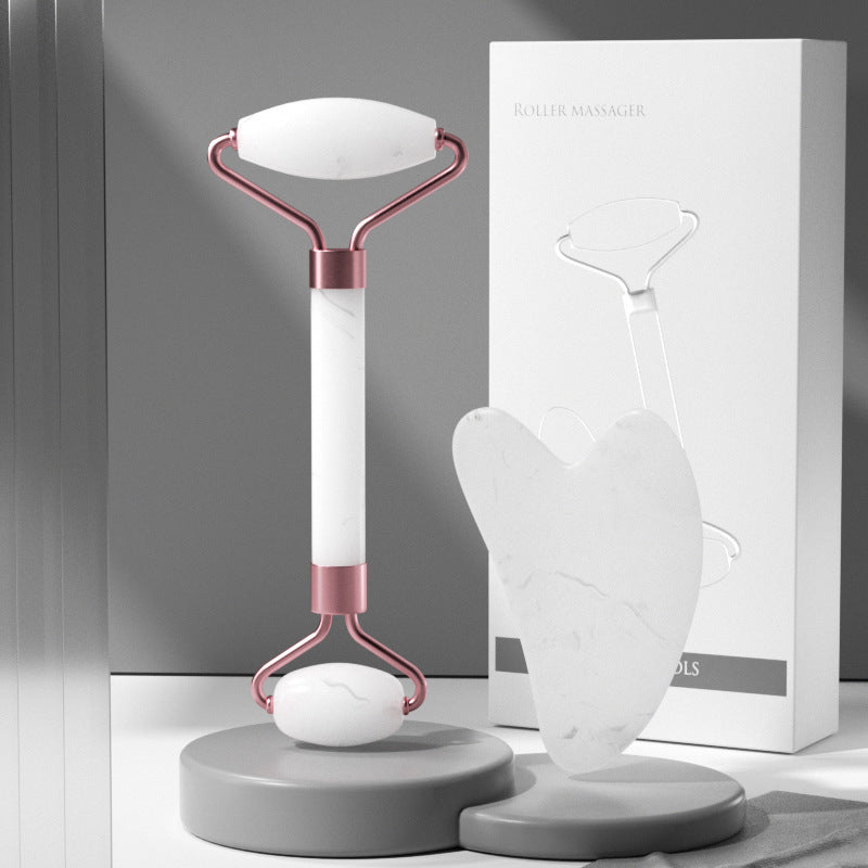 NOVYRA™ GlowSculpt™ -Jade Roller & Gua Sha Set Facial Massage