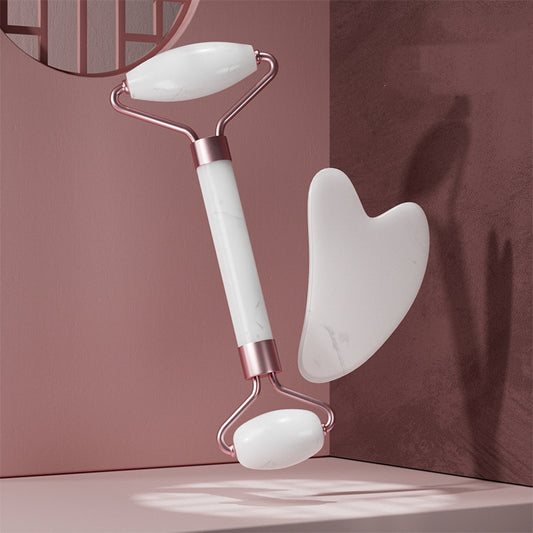 NOVYRA™ GlowSculpt™ -Jade Roller & Gua Sha Set  Facial Massage