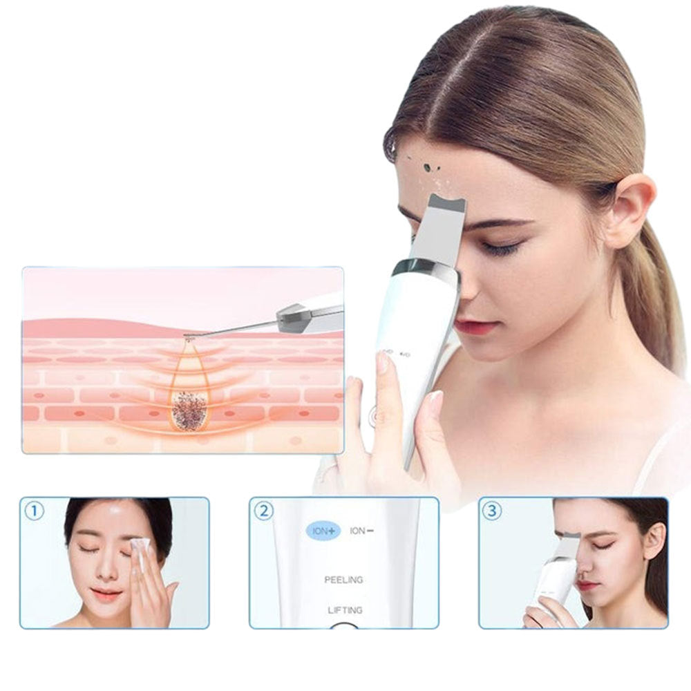 NOVYRA™ SilkSmooth™ – Ultrasonic Facial Scrubber & Deep Pore Cleanser